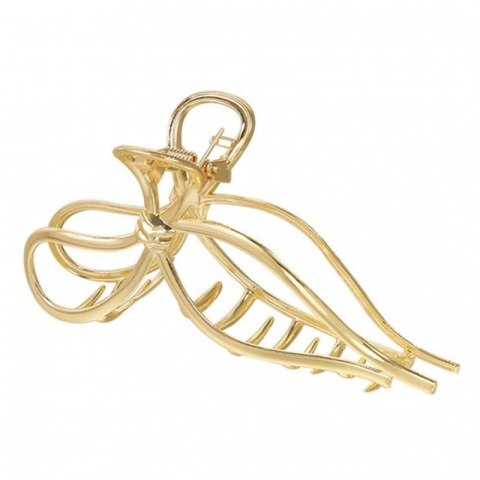 Spinka do włosów, klamra metalowa kokarda GOLD XL SP328 Spinka do włosów, klamra metalowa kokarda GOLD XL SP328