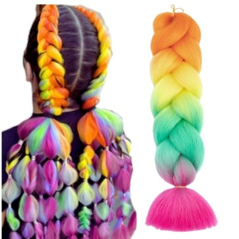 Syntetyczne włosy 120 cm gęste ombre WLS03 Syntetyczne włosy 120 cm gęste ombre WLS03