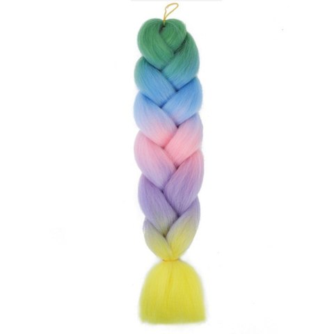 Syntetyczne włosy kolorowe 120 cm gęste ombre WLS37 Syntetyczne włosy kolorowe 120 cm gęste ombre WLS37