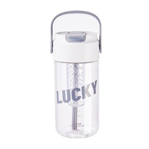 Butelka, bidon na wodę z koszyczkiem i słomką 800 ML Lucky BD36 Butelka, bidon na wodę z koszyczkiem i słomką 800 ML Lucky BD36