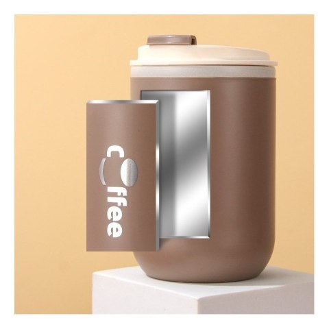 DUŻY POJEMNY KUBEK TERMICZNY ze słomką 500 ml TERMOS zamykany COFFE CUP07WZ3 DUŻY POJEMNY KUBEK TERMICZNY ze słomką 500 ml TERMOS zamykany COFFE CUP07WZ3