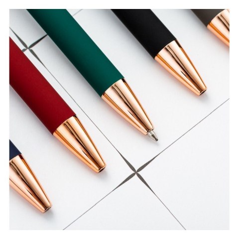 Długopis metalowy, tusz czarny, touch pen soft touch zieleń DL03 Długopis metalowy, tusz czarny, touch pen soft touch zieleń DL03