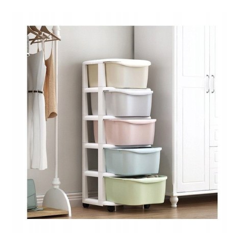 Plastikowy regał na kółkach szafka szuflady szafa 97 x 38 x 37 cm PO10 Plastikowy regał na kółkach szafka szuflady szafa 97 x 38 x 37 cm PO10
