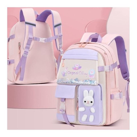 Plecak RABBIT sweet szkolny uniwersalny kieszonki, odblaski PL163R Plecak RABBIT sweet szkolny uniwersalny kieszonki, odblaski PL163R