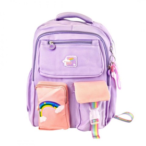 Plecak RAINBOW sweet szkolny uniwersalny kieszonki, odblaski PL160FIO Plecak RAINBOW sweet szkolny uniwersalny kieszonki, odblaski PL160FIO