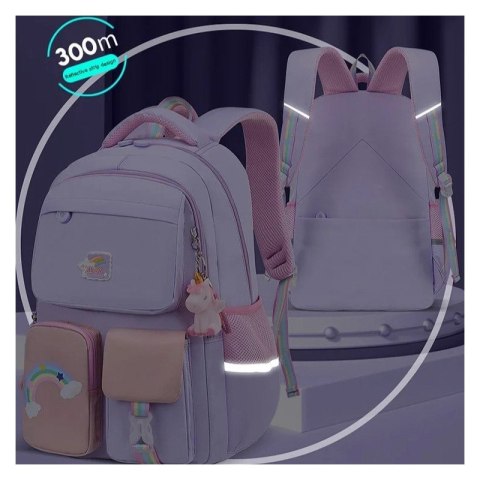 Plecak RAINBOW sweet szkolny uniwersalny kieszonki, odblaski PL160FIO Plecak RAINBOW sweet szkolny uniwersalny kieszonki, odblaski PL160FIO