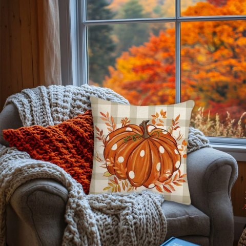 Poszewka na poduszkę 45x45cm piękny druk Jesień BOHO POD187 Poszewka na poduszkę 45x45cm piękny druk Jesień BOHO POD187