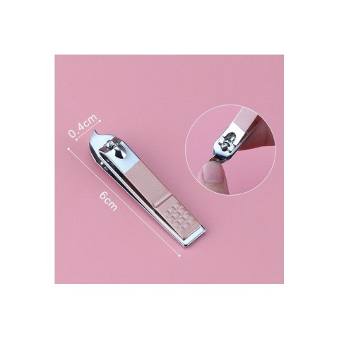 Zestaw akcesoriów do manicure w etui różowa świnka 7w1 AK07 Zestaw akcesoriów do manicure w etui różowa świnka 7w1 AK07