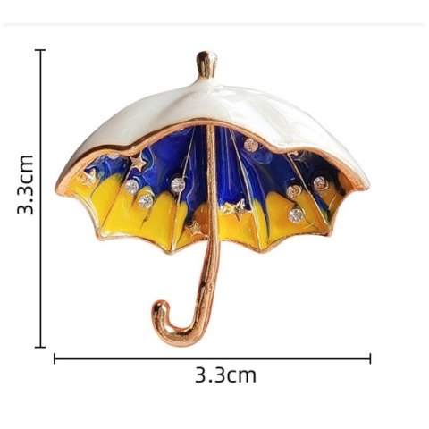 Broszka ozdobna kryształki PARASOL BZ160 Broszka ozdobna kryształki PARASOL BZ160
