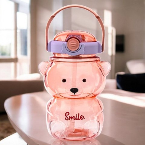 Butelka na wodę z uchwytem SWEET BEAR VIOLET 1000 ML BD26 Butelka na wodę z uchwytem SWEET BEAR VIOLET 1000 ML BD26