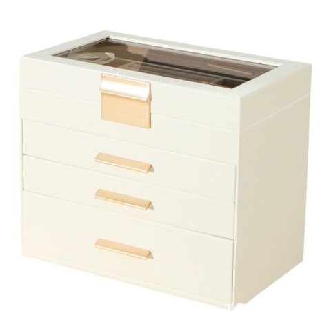Ekskluzywna Szkatułka na biżuterię kuferek etui organizer złote uchwyty PD161 Ekskluzywna Szkatułka na biżuterię kuferek etui organizer złote uchwyty PD161