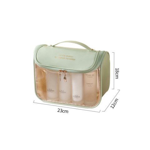 Kosmetyczka rozkładana elegancka kuferek pudrowy róż KS85 Kosmetyczka rozkładana elegancka kuferek pudrowy róż KS85
