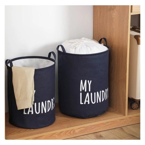 Organizer, pojemnik na zabawki, kosz na pranie 40 x 50 cm granatowy OR111GRAN Organizer, pojemnik na zabawki, kosz na pranie 40 x 50 cm granatowy OR111GRAN