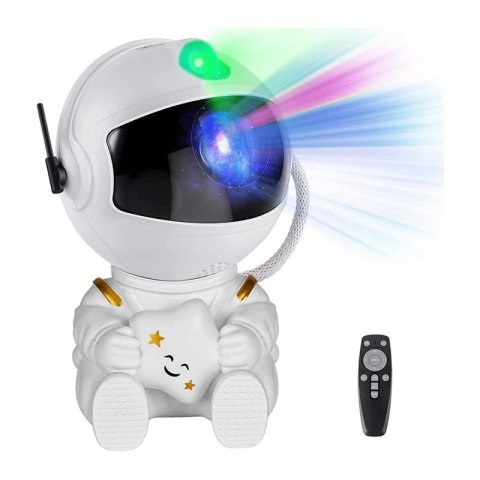 Projektor Gwiazd Nieba LED Astronauta z gwiazdką Lampka Nocna na pilot, LAMP44 Projektor Gwiazd Nieba LED Astronauta z gwiazdką Lampka Nocna na pilot, LAMP44
