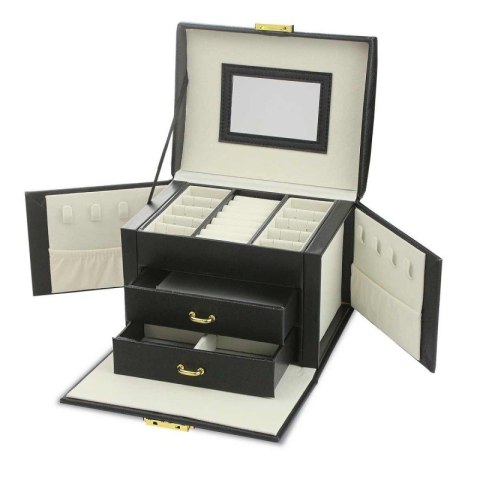 Szkatułka na biżuterię kuferek etui organizer pudełko PD102CZ Szkatułka na biżuterię kuferek etui organizer pudełko PD102CZ