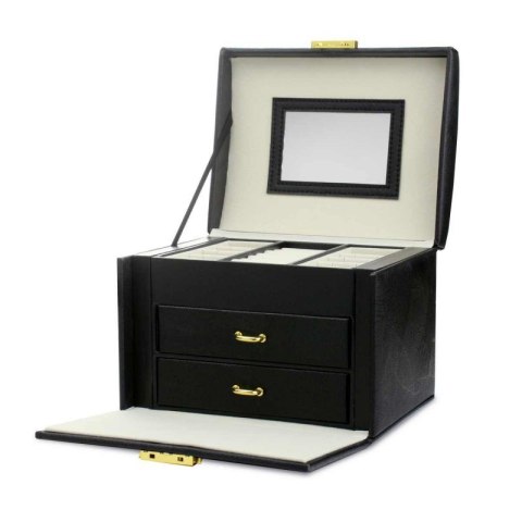 Szkatułka na biżuterię kuferek etui organizer pudełko PD102CZ Szkatułka na biżuterię kuferek etui organizer pudełko PD102CZ