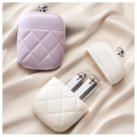 Zestaw akcesoriów etui do paznokci manicure fioletowy 9,5cmx7cm AK10FIO Zestaw akcesoriów etui do paznokci manicure fioletowy 9,5cmx7cm AK10FIO