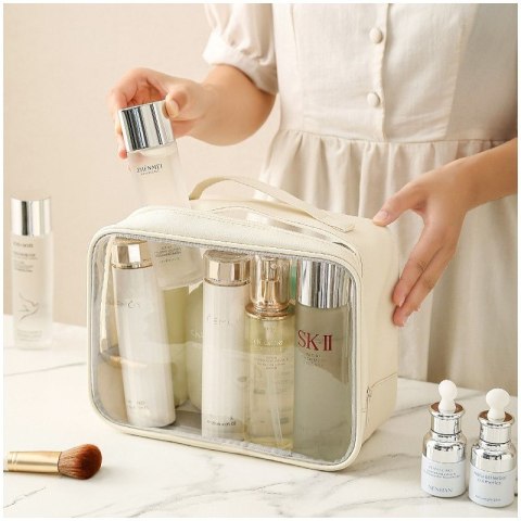 Kosmetyczka organizer na kosmetyki czarna 26x20x11cm KS105WZ1 Kosmetyczka organizer na kosmetyki czarna 26x20x11cm KS105WZ1