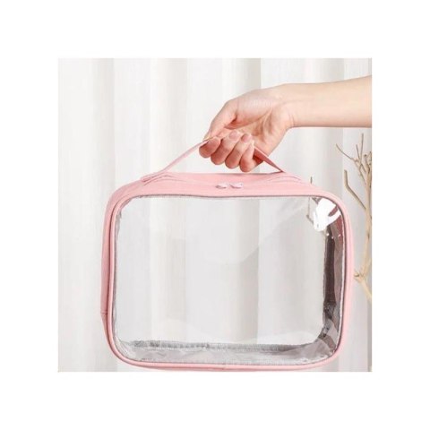Kosmetyczka organizer na kosmetyki różowa 26x20x11cm KS105WZ2 Kosmetyczka organizer na kosmetyki różowa 26x20x11cm KS105WZ2