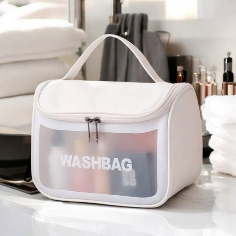 Kosmetyczka rozkładana WASHBAG kuferek biały KS46B Kosmetyczka rozkładana WASHBAG kuferek biały KS46B
