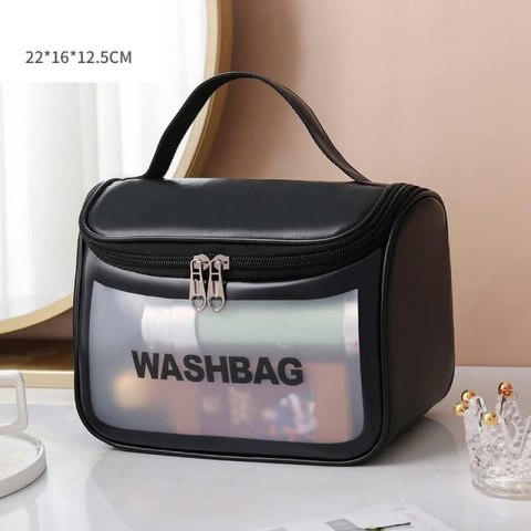 Kosmetyczka rozkładana WASHBAG kuferek czarny KS46CZ Kosmetyczka rozkładana WASHBAG kuferek czarny KS46CZ