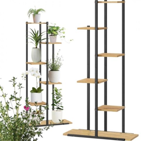 Kwietnik, regał, stojak na kwiaty 113x60x20cm jasno brązowy SZ16JBR Kwietnik, regał, stojak na kwiaty 113x60x20cm jasno brązowy SZ16JBR