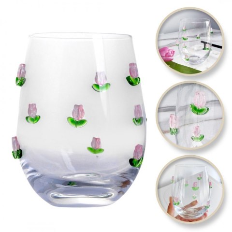 Szklanka termiczna, tulipany 500 ml 1szt - SZK130 Szklanka termiczna, tulipany 500 ml 1szt - SZK130