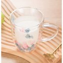 Szklanka termiczna z kwiatkami w środku 300 ml 1szt SZK144