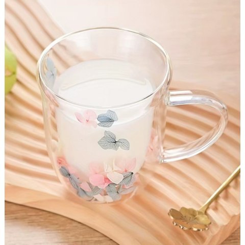 Szklanka termiczna z kwiatkami w środku 300 ml 1szt SZK144 Szklanka termiczna z kwiatkami w środku 300 ml 1szt SZK144