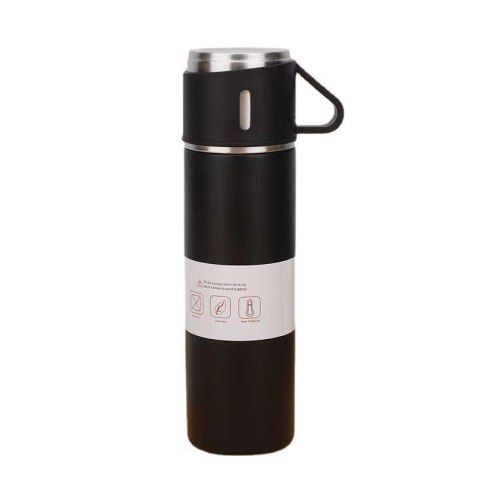 ZESTAW TERMOS Z 3 KUBKAMI zapakowany na prezent, 500Ml czarny BD24CZ ZESTAW TERMOS Z 3 KUBKAMI zapakowany na prezent, 500Ml czarny BD24CZ