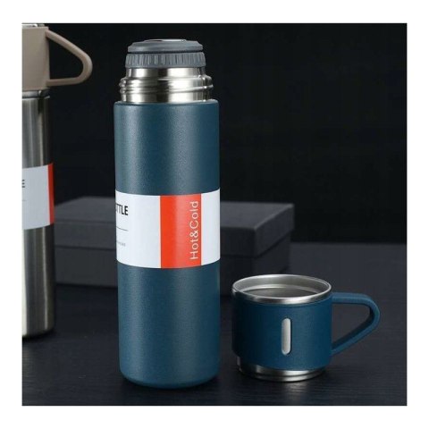 ZESTAW TERMOS Z 3 KUBKAMI zapakowany na prezent, 500ml granatowy BD24GRAN ZESTAW TERMOS Z 3 KUBKAMI zapakowany na prezent, 500ml granatowy BD24GRAN