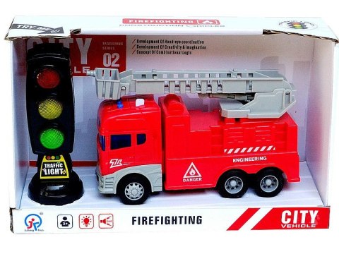 Auto straży pożarnej światło dźwięk z napędem 23,5x14x8cm Auto straży pożarnej światło dźwięk z napędem 23,5x14x8cm