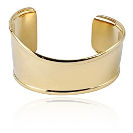 Bransoletka na rękę stal chirurgiczna pozłacana 14k złotem, regulowana BST1538
