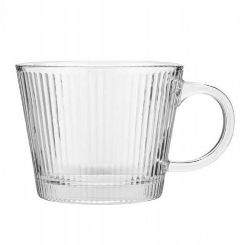Filiżanka szklanka ryflowana duża 400 ml 1szt SZK156 Filiżanka szklanka ryflowana duża 400 ml 1szt SZK156