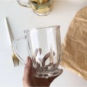 Filiżanka szklanka ryflowana duża 500 ml 1szt SZK159