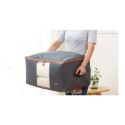 POKROWIEC Kufer NA POŚCIEL UBRANIA ORGANIZER TORBA grafitowa XL 60x40x30cm OR106GRAF