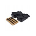Śniadaniówka LUNCH BOX ze sztućcami, bambus 18,5 x 10,5 x 9,3 cm PJM43