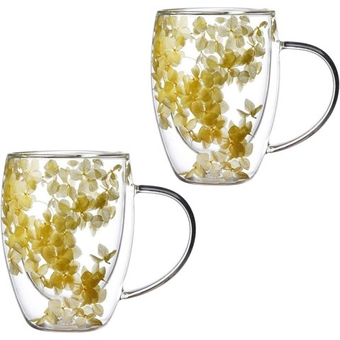 Szklanka termiczna z kwiatami w środku 300 ml 1szt SZK153 Szklanka termiczna z kwiatami w środku 300 ml 1szt SZK153