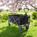Wózek transportowy składany, metalowy, przyczepka ogrodowa 72x47x68-87cm AR07CZ