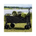 Wózek transportowy składany, metalowy, przyczepka ogrodowa 72x47x68-87cm AR07CZ
