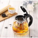 Żaroodporny dzbanek z zaparzaczem i pokrywką 2000 ml - DZ08