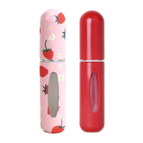 Zestaw 2szt. ATOMIZERÓW podróżnych na perfumy 5ML Truskawki dozownik AK17 Zestaw 2szt. ATOMIZERÓW podróżnych na perfumy 5ML Truskawki dozownik AK17