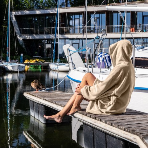 Bluzair Bluza Koc Hoodie Oversize Polska Beżowy Bluzair Bluza Koc Hoodie Oversize Polska Beżowy
