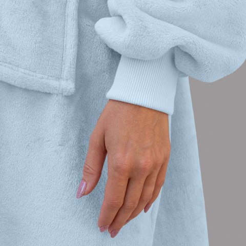 Bluzair Bluza Koc Hoodie Oversize Polska Błękitny Bluzair Bluza Koc Hoodie Oversize Polska Błękitny