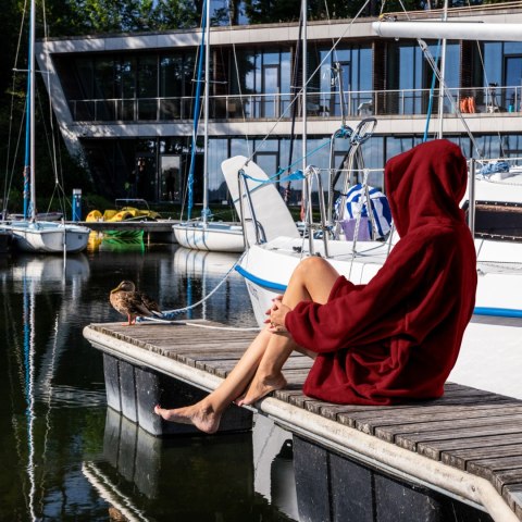Bluzair Bluza Koc Hoodie Oversize Polska Bordowy Bluzair Bluza Koc Hoodie Oversize Polska Bordowy