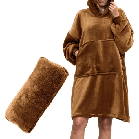 Bluzair Bluza Koc Hoodie Oversize Polska Toffee Bluzair Bluza Koc Hoodie Oversize Polska Toffee