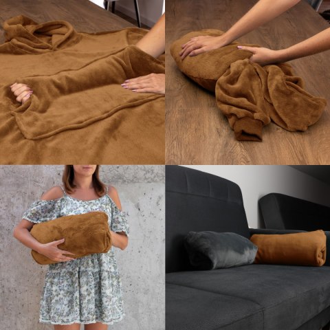 Bluzair Bluza Koc Hoodie Oversize Polska Toffee Bluzair Bluza Koc Hoodie Oversize Polska Toffee