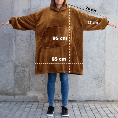 Bluzair Bluza Koc Hoodie Oversize Polska Toffee Bluzair Bluza Koc Hoodie Oversize Polska Toffee