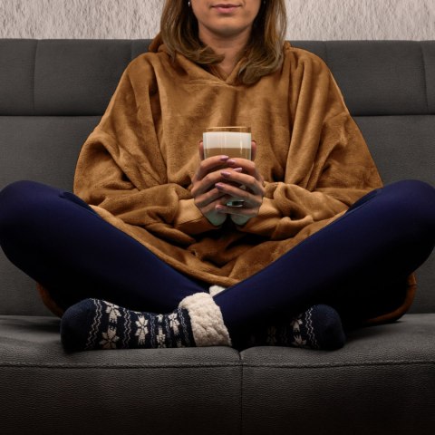 Bluzair Bluza Koc Hoodie Oversize Polska Toffee Bluzair Bluza Koc Hoodie Oversize Polska Toffee