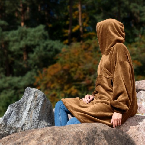 Bluzair Bluza Koc Hoodie Oversize Polska Toffee Bluzair Bluza Koc Hoodie Oversize Polska Toffee